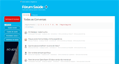 Desktop Screenshot of forumsaude.com