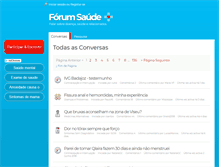 Tablet Screenshot of forumsaude.com